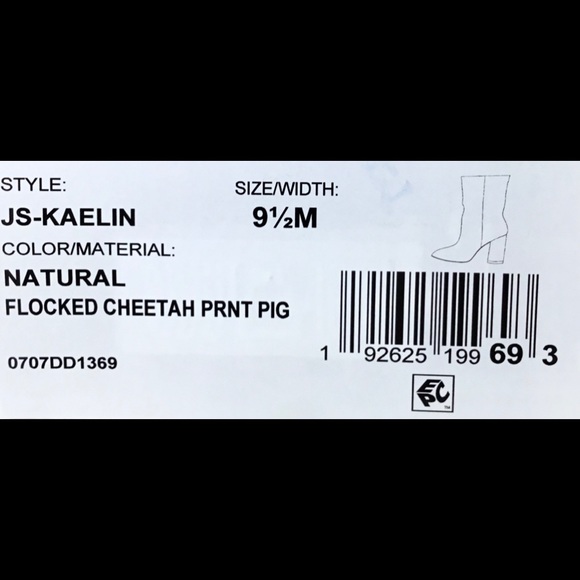 New in Box Jessica Simpson Cheetah Animal Print Boots KAELIN Sz. 9.5M - Picture 5 of 5